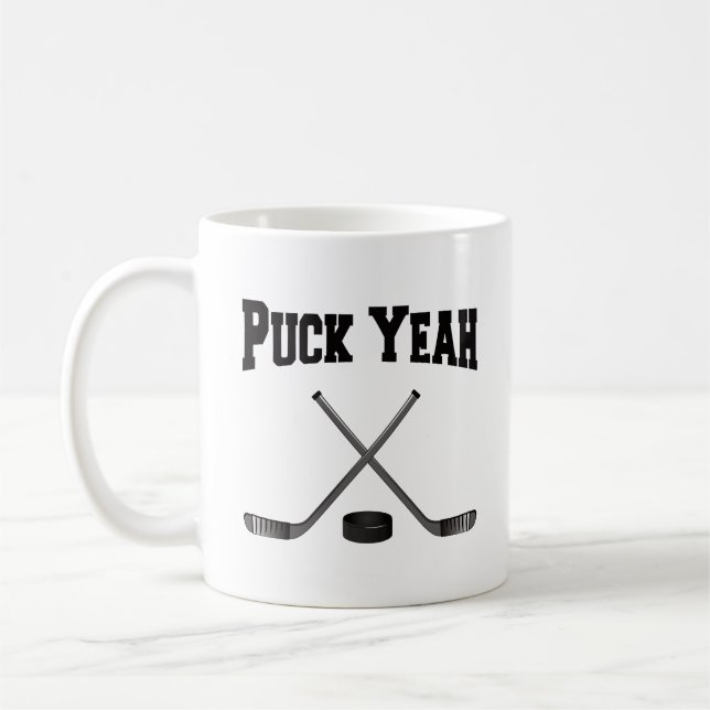Puck Yeah Hockey Kaffeetasse (Links)