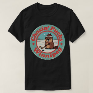 Pucks jagen in Winnipeg Kunst T-Shirt