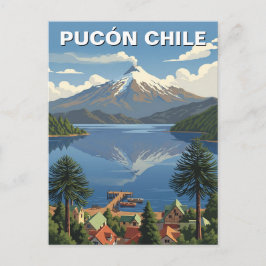 Pucon Chile Travel Postkarte