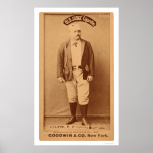 Pud Galvin Baseballkarte 1887 Poster