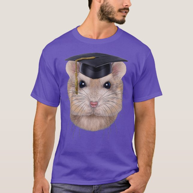 Pudding Dwarf Hamster an der Universität Akademike T-Shirt (Vorderseite)