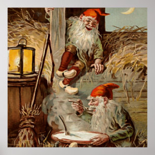 "Pudding In the Barn" von Jenny Nystrom Poster