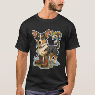 Puddle Pup Energie Regenstiefel Hund T-Shirt