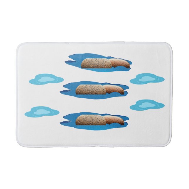 Puddles und Stones Bathmat Badematte (Vorderseite)