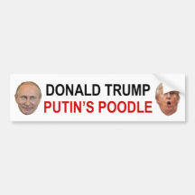 Pudel-Autoaufkleber Donald Trump Putins
