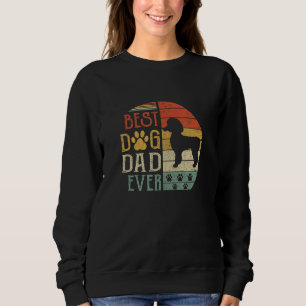 Pudel bester Hund Papa jemals Vintage Vatertag Ret Sweatshirt