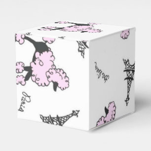 Pudel-Bevorzugungs-Geschenkboxen Paris Frankreich Geschenkschachtel