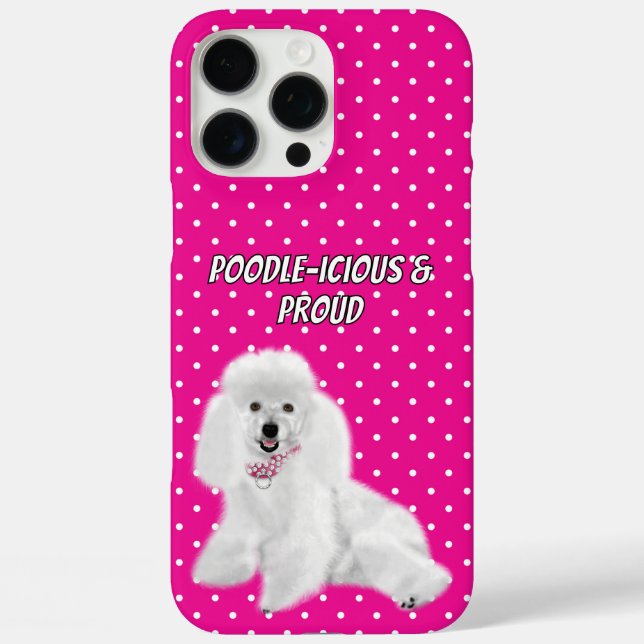 Pudel Case-Mate iPhone Hülle (Rückseite)