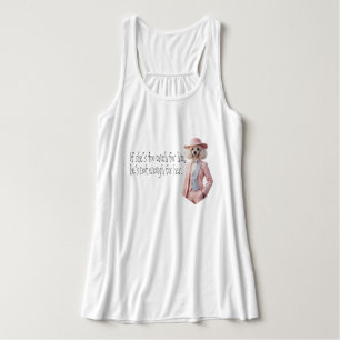 Pudel Dame weise Worte du bist genug Tank Top