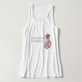 Pudel Dame weise Worte du bist genug Tank Top