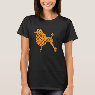 Pudel Einfacher Halloween-Outfit Hund Tier Fauler T-Shirt