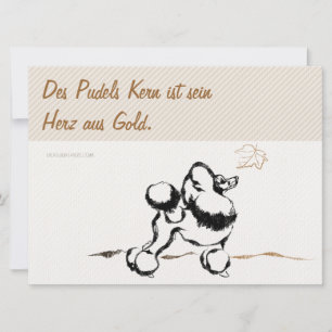 Pudel Einladungen