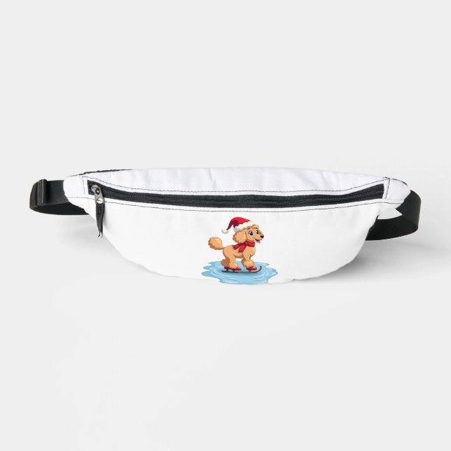 Pudel Eisläufer Bauchtasche (Vorderseite)