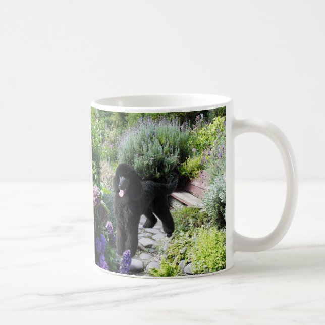 Pudel-Garten-Tasse Kaffeetasse (Rechts)