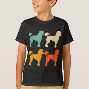 Pudel-Geschenk für Hunde-Liebhaber Retro Pudel Vin T-Shirt