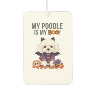 Pudel Halloween Kostüm Mein Pudel ist mein Boo Hu Autolufterfrischer