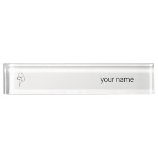 Pudel | Heritage Minimalist Signature Schreibtisch Namensplakette