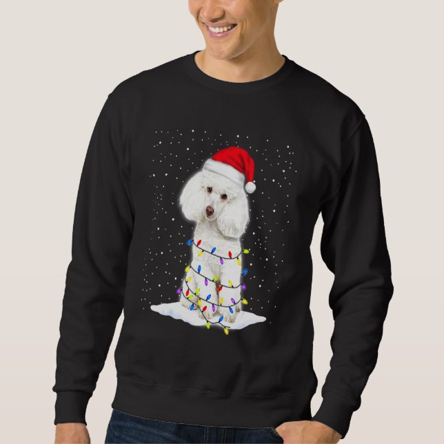 Pudel Hund 2 Sweatshirt (Vorderseite)