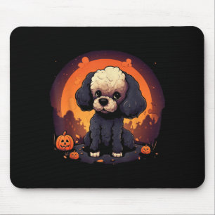 Pudel-Hund Halloween Männer Frauen Kinder Mousepad