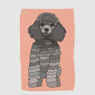 Pudel-Hund Haustier Golfhandtuch