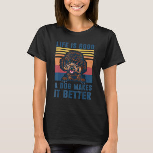 Pudel Hund Lustiger Pudel Hund Vater Mutter Männer T-Shirt