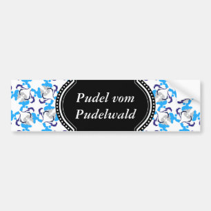 Pudel-Hund-Muster-Autoaufkleber Autoaufkleber