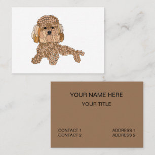Pudel-Hund-Pflege Visitenkarte