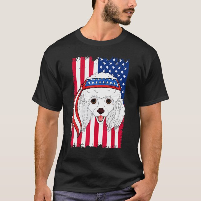 Pudel Hund T-Shirt (Vorderseite)