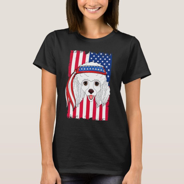 Pudel Hund T-Shirt (Vorderseite)