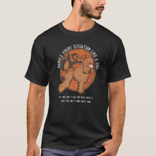 Pudel Hund Vintage 14 T-Shirt