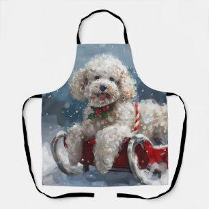 Pudel-Hund Weihnachtsfestlich Schürze