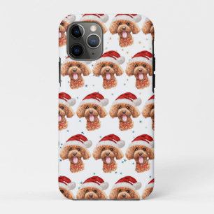 Pudel-Hunderasse Weihnachtssterne Case-Mate iPhone Hülle