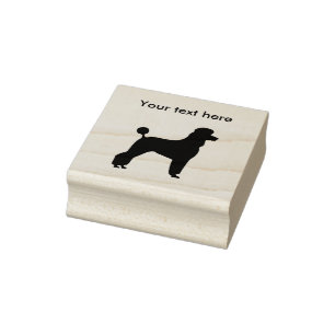 Pudel-Hundezucht Gummistempel