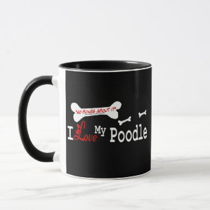 Pudel (Ich liebe) Tasse