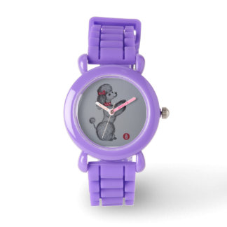 Pudel - im Vintage-Stil Armbanduhr
