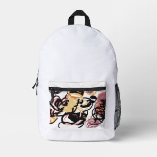 Pudel in Blumen Bedruckter Rucksack