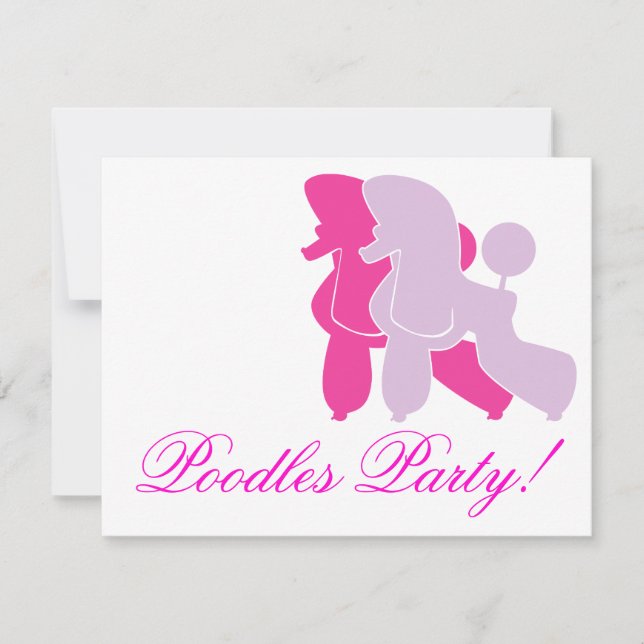 Pudel in Rosa (Vorderseite)