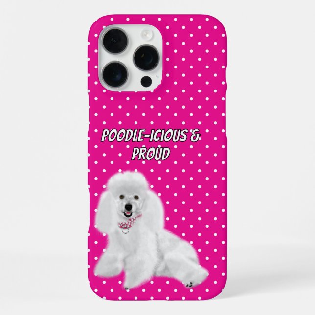 Pudel iPhone Hülle (Rückseite)