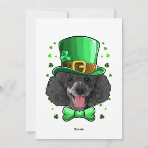 Pudel Kobold Kostüm St. Patrick Tag Feiertagskarte