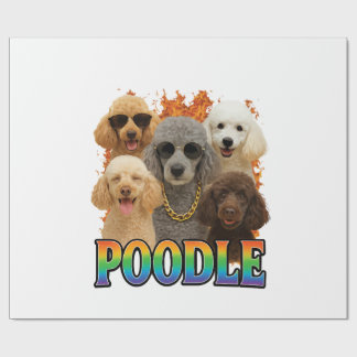 Pudel Kopie Geschenkpapier