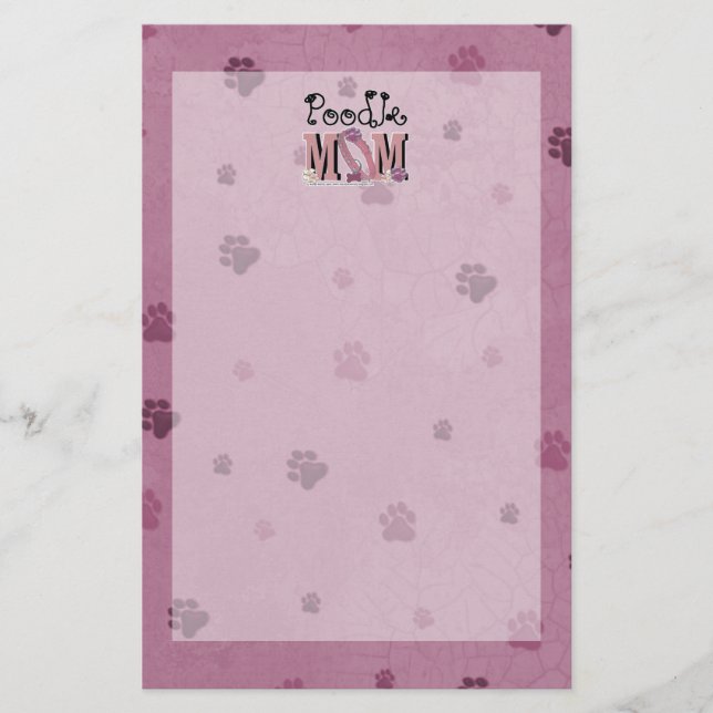 Pudel MAMA Briefpapier (Vorderseite)