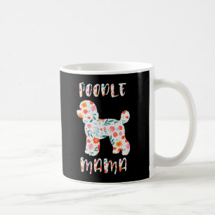 Pudel-Mama Floraler Hunde-Liebhaber Kaffeetasse