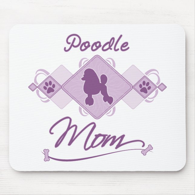 Pudel-Mama Mousepad (Vorne)