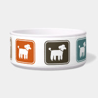 Pudel - Moderne Design-Hunde-Schale
