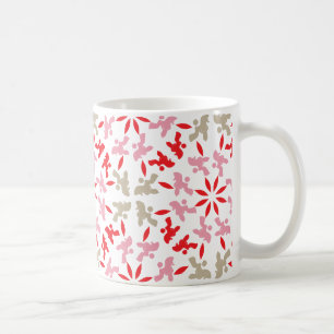 Pudel Muster Illustration anpassbar Tasse