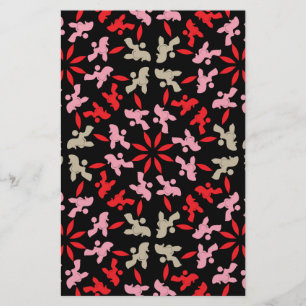 Pudel Musterung Briefpapier