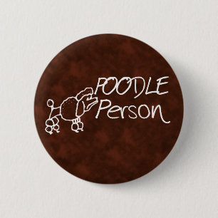 Pudel-Person Button