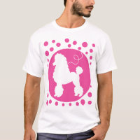 Pudel-Rock-Shirt mit rosa Polka-Punkten