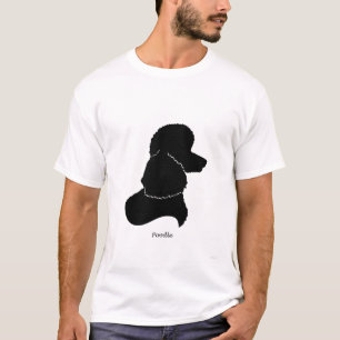 Pudel - schwarze Silhouette T-Shirt