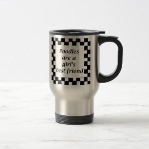Pudel sind der beste Freund eines Mädchens Reisebecher